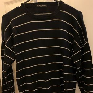 Brandy Melville striped blue and white sweater